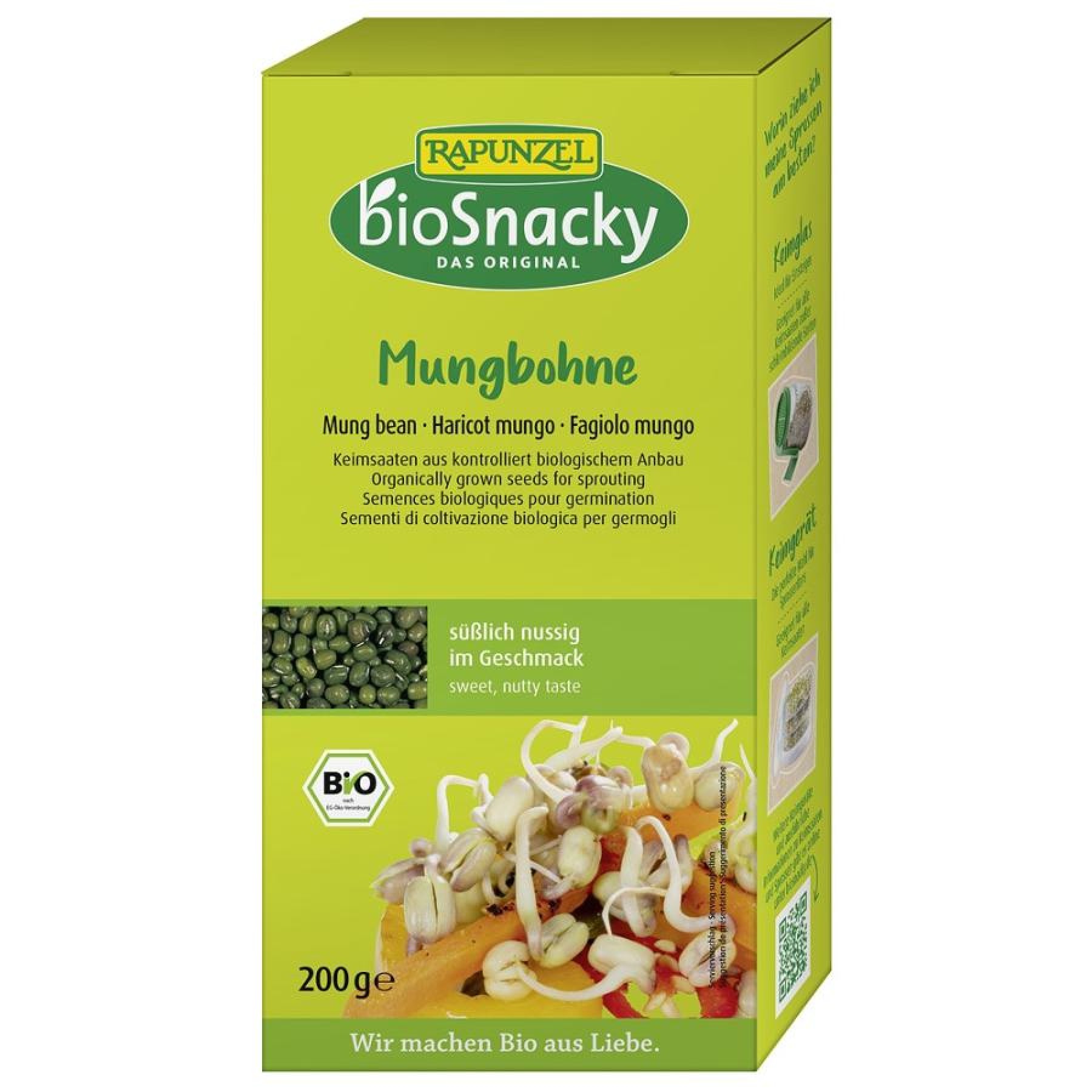 Seminte de fasole mung bio pentru germinat  - 200 g