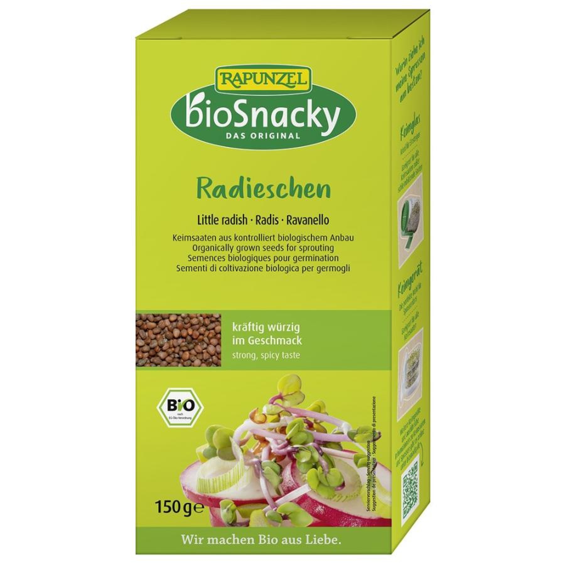 Seminte ecologice de ridiche pentru germinat - 150 g