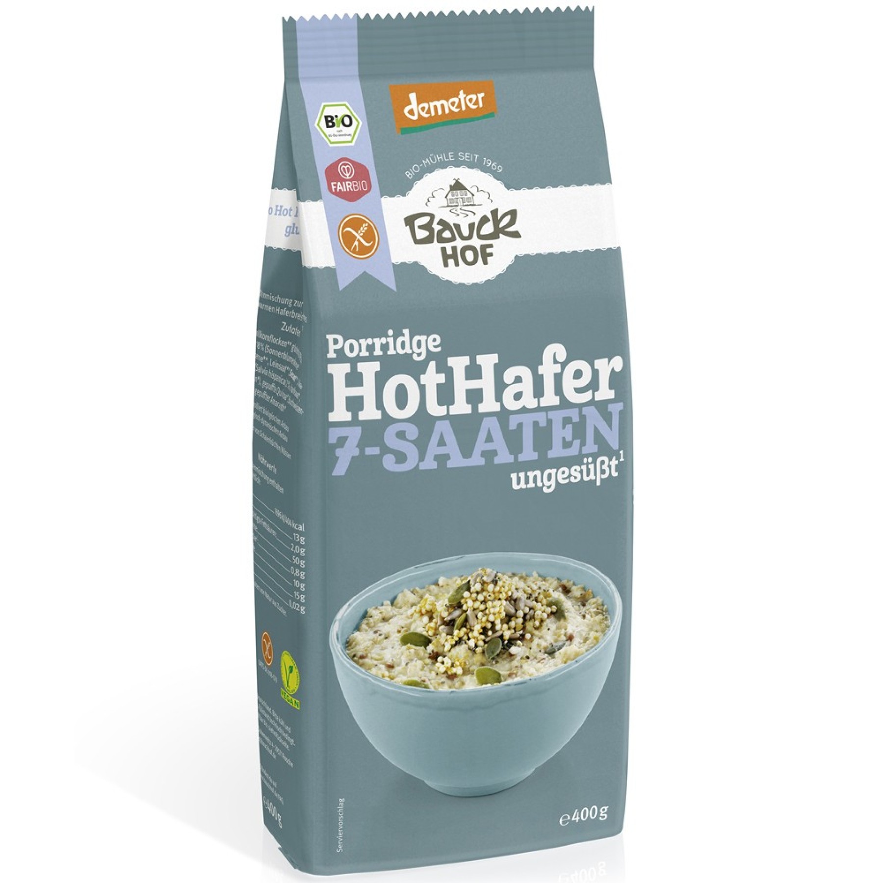 Terci de ovaz minune neindulcit fara gluten, eco - 400 g