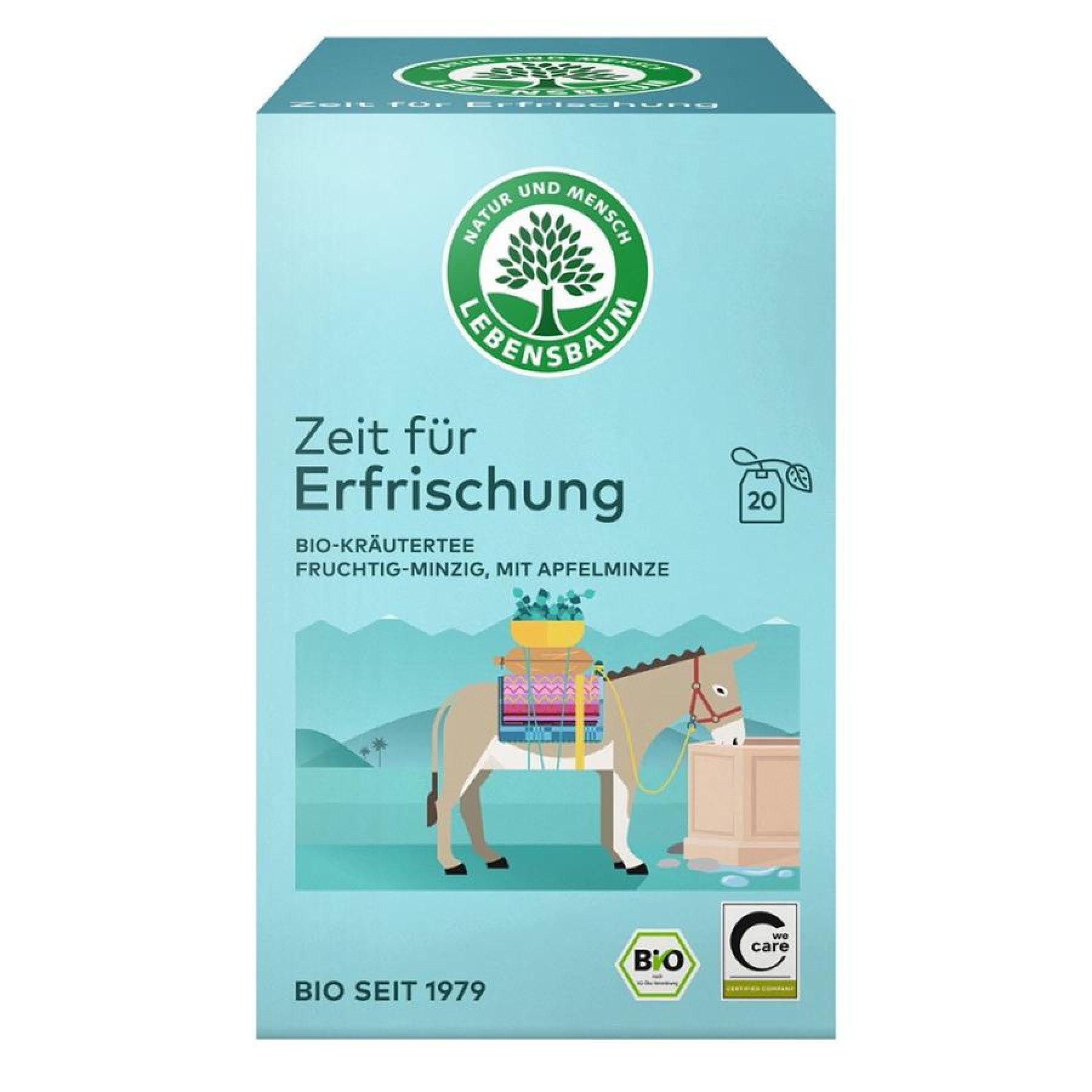 Ceai revigorant cu mix de menta 20 plicuri, eco - 30 g