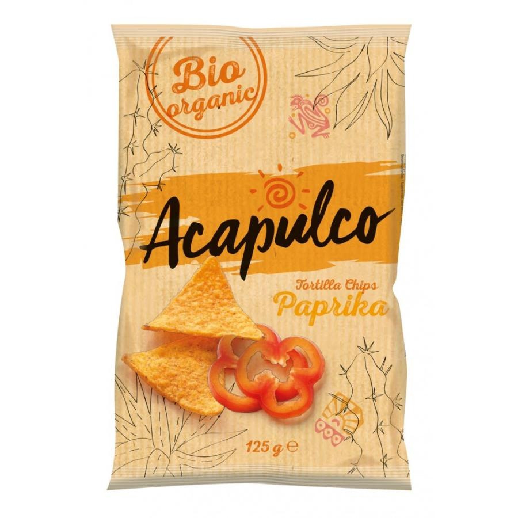 Tortilla chips cu boia - 125 g