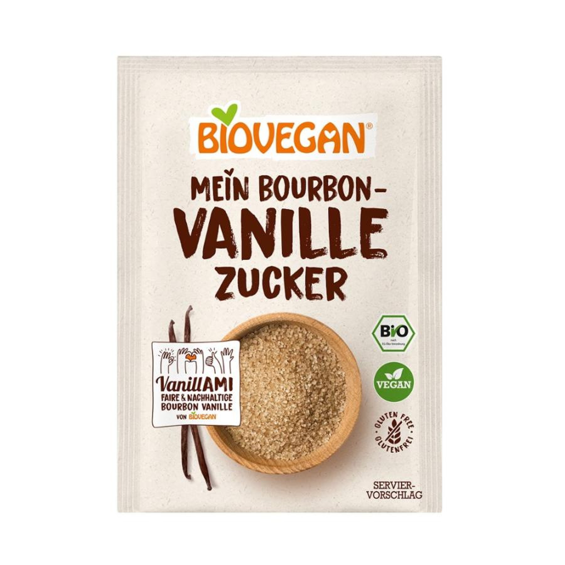 Zahar vanilat Bio, 4*8 g