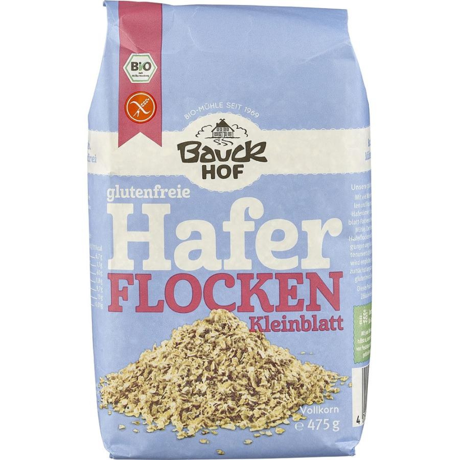 Fulgi mici de ovaz fara gluten, eco - 475 g
