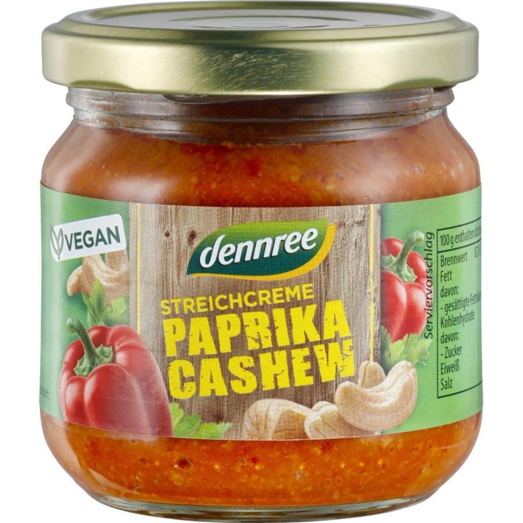 Pate vegetal cu ardei si caju - 180 g