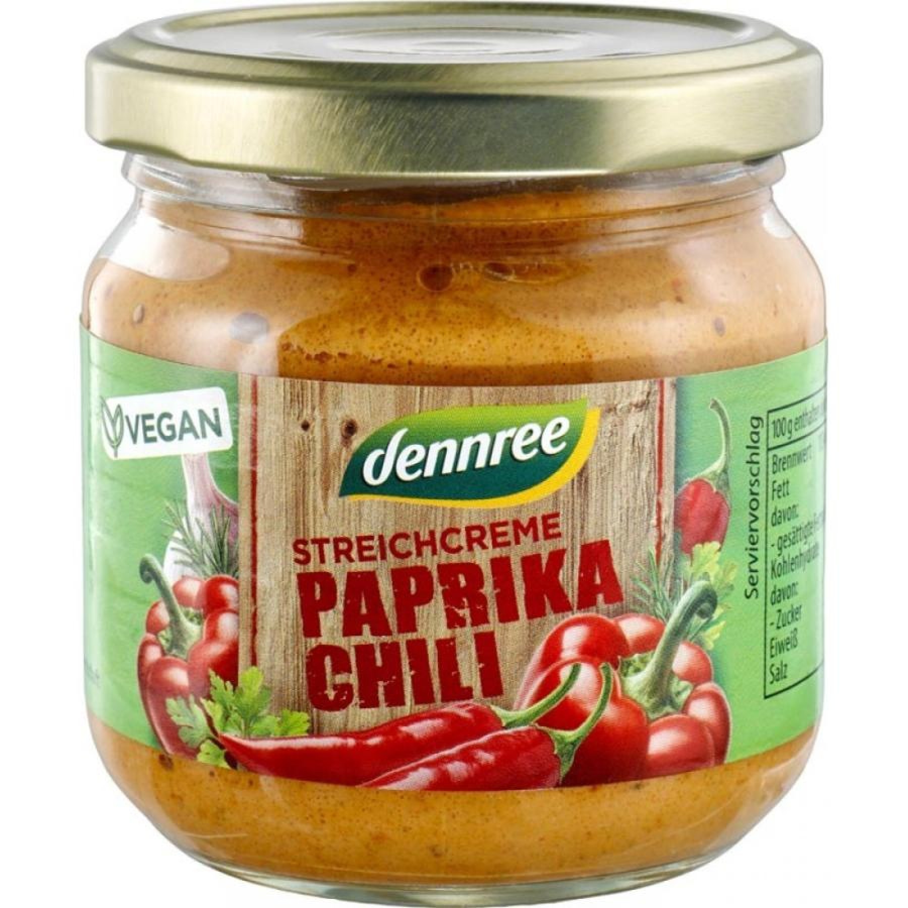 Pate vegetal cu ardei si chili, eco - 180 g