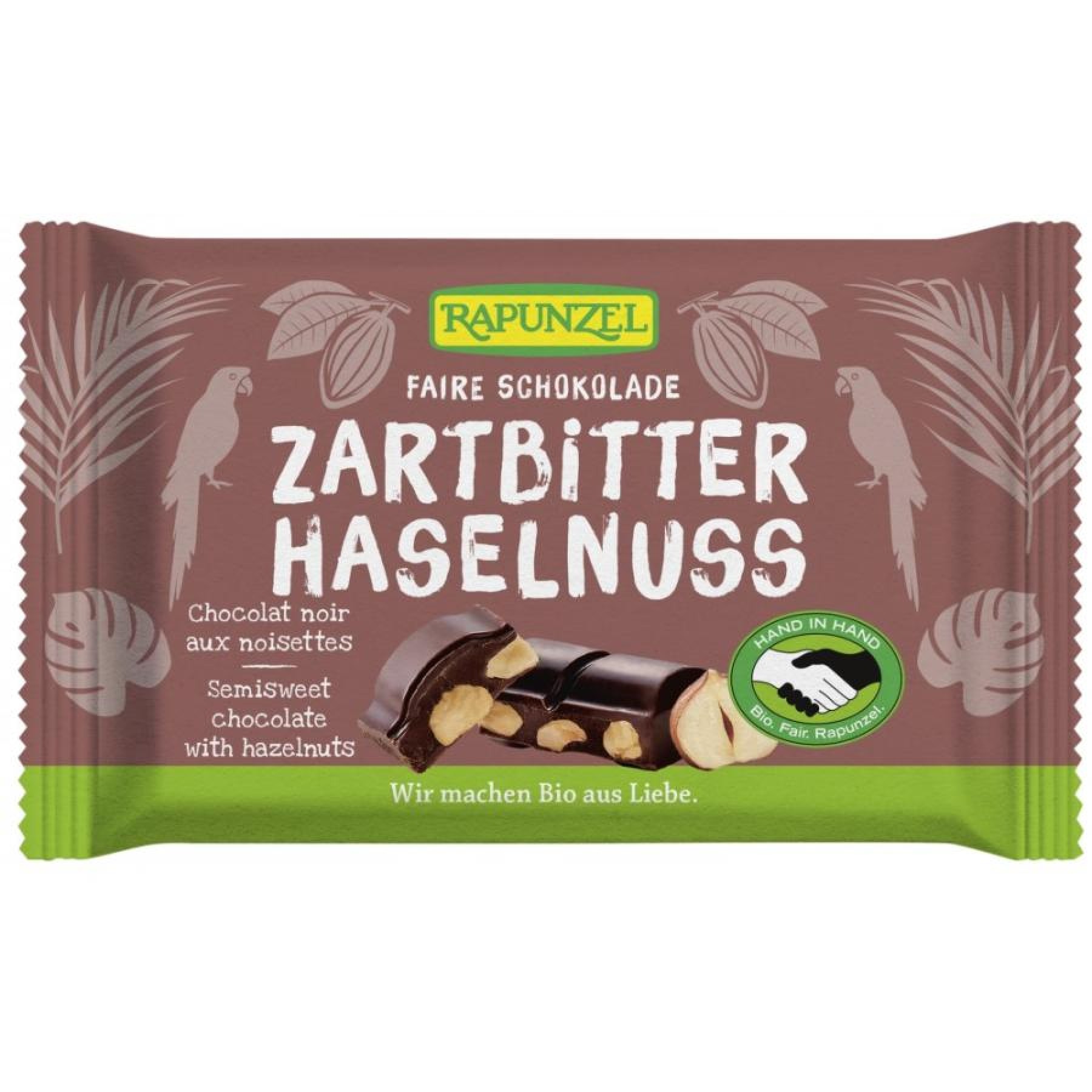 Ciocolata amaruie 60% cacao si alune intregi vegana, eco - 100 g