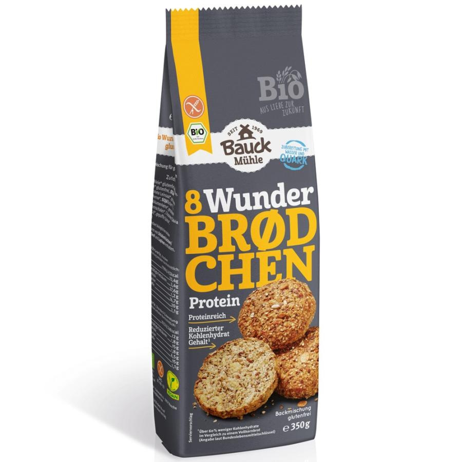 Mix de faina pentru chifle proteice fara gluten, eco - 350 g