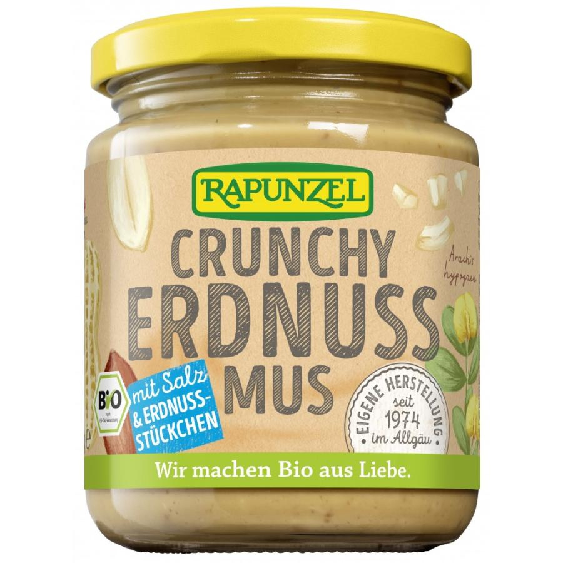 Pasta de arahide crocanta cu sare vegana, eco - 250 g