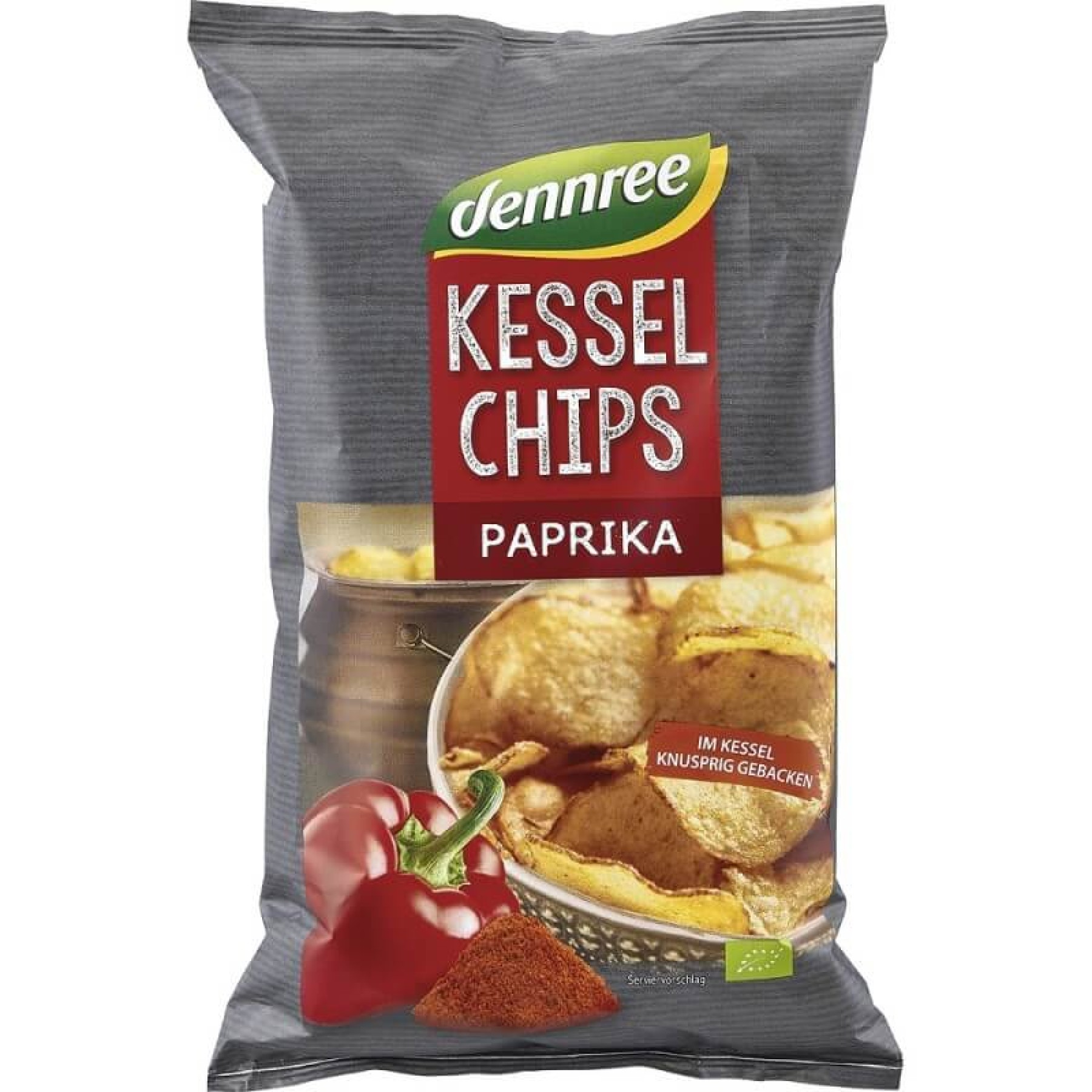 Chipsuri bio de cartofi cu boia - 125 g
