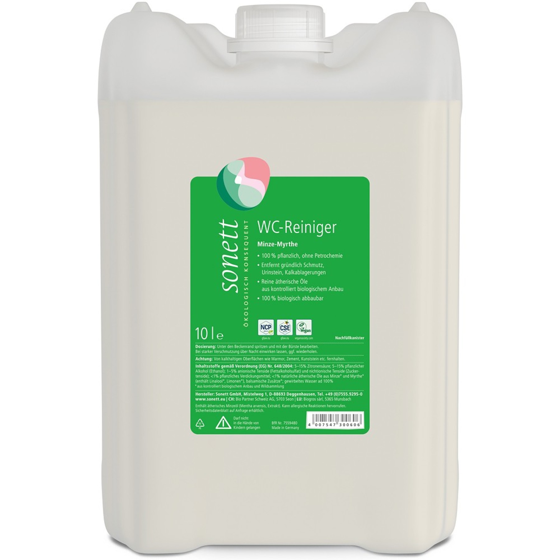 Solutie pentru curatat toaleta cu menta si mirt - 10 l