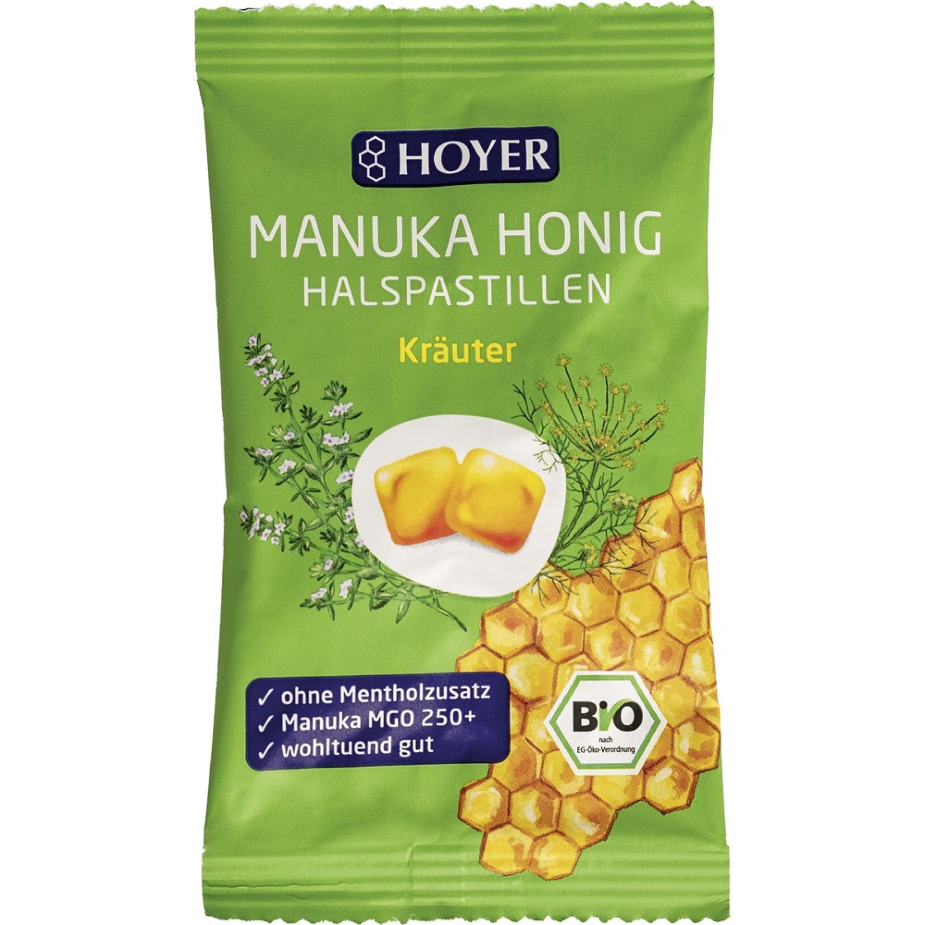 Dropsuri cu ierburi si miere de Manuka 250 fara gluten, eco - 30 g