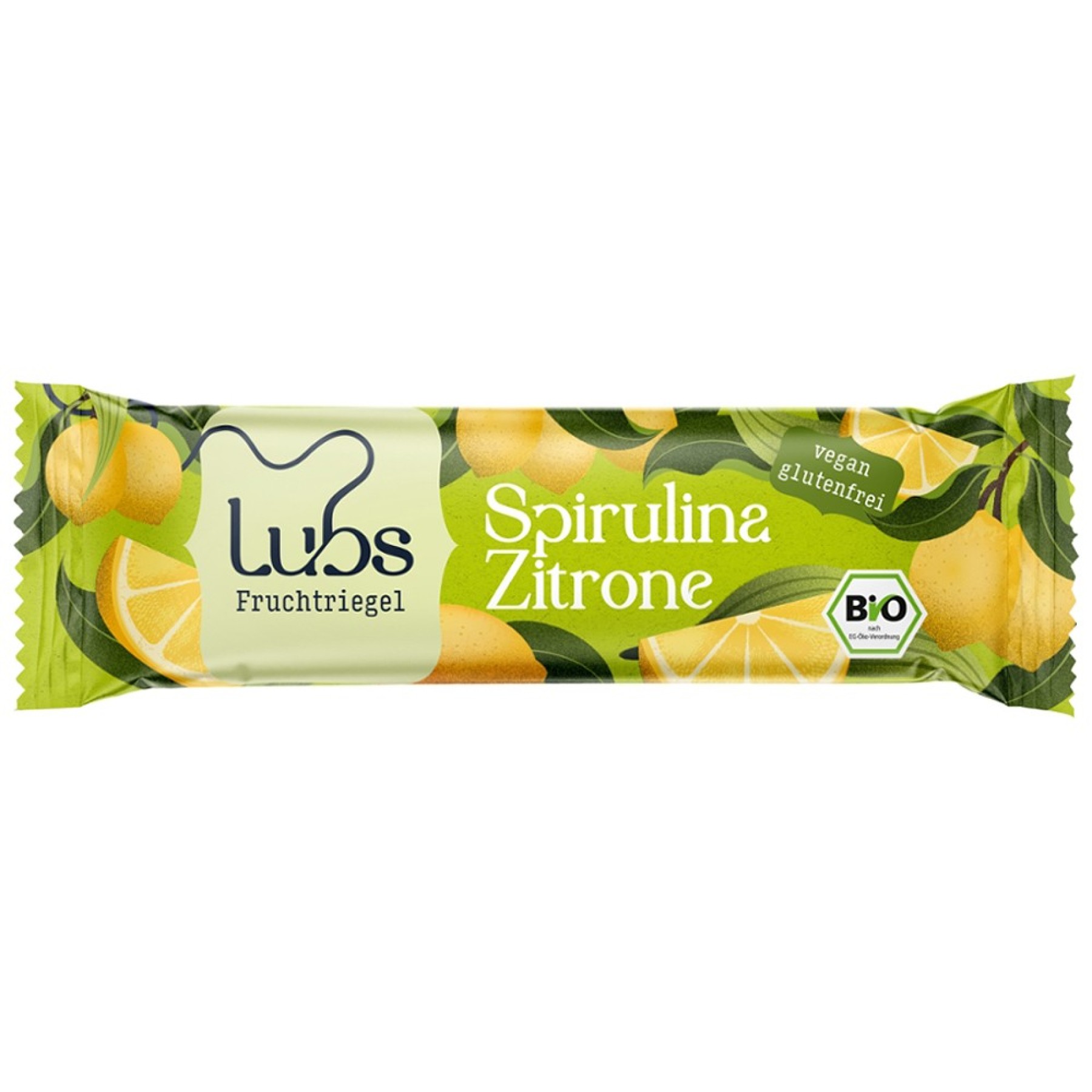 Baton de fructe cu lamaie si cu spirulina fara gluten, eco - 40 g