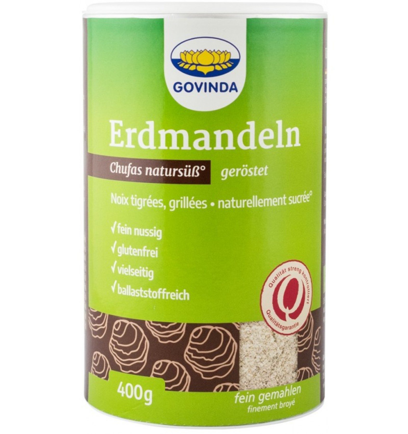CHUFAS FAINA BIO DIN (MIGDALE DE PAMANT) PRAJITE SI MACINATE, 400 G GOVINDA