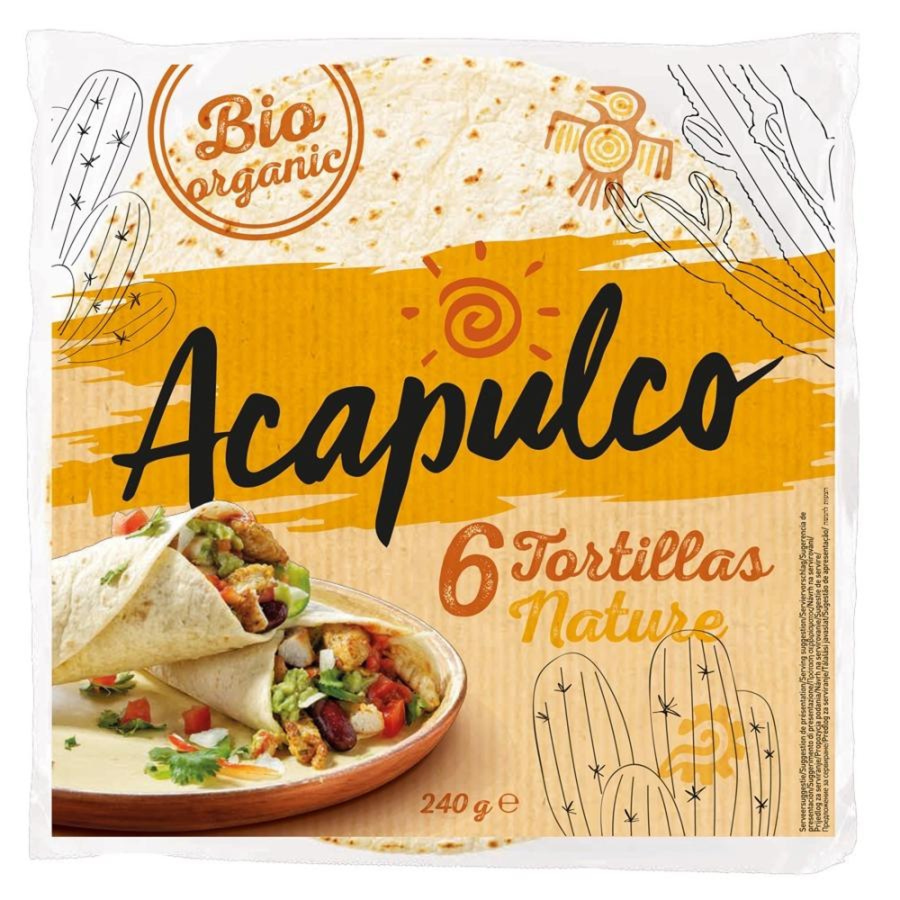 Lipii tortilla bio - 240 g