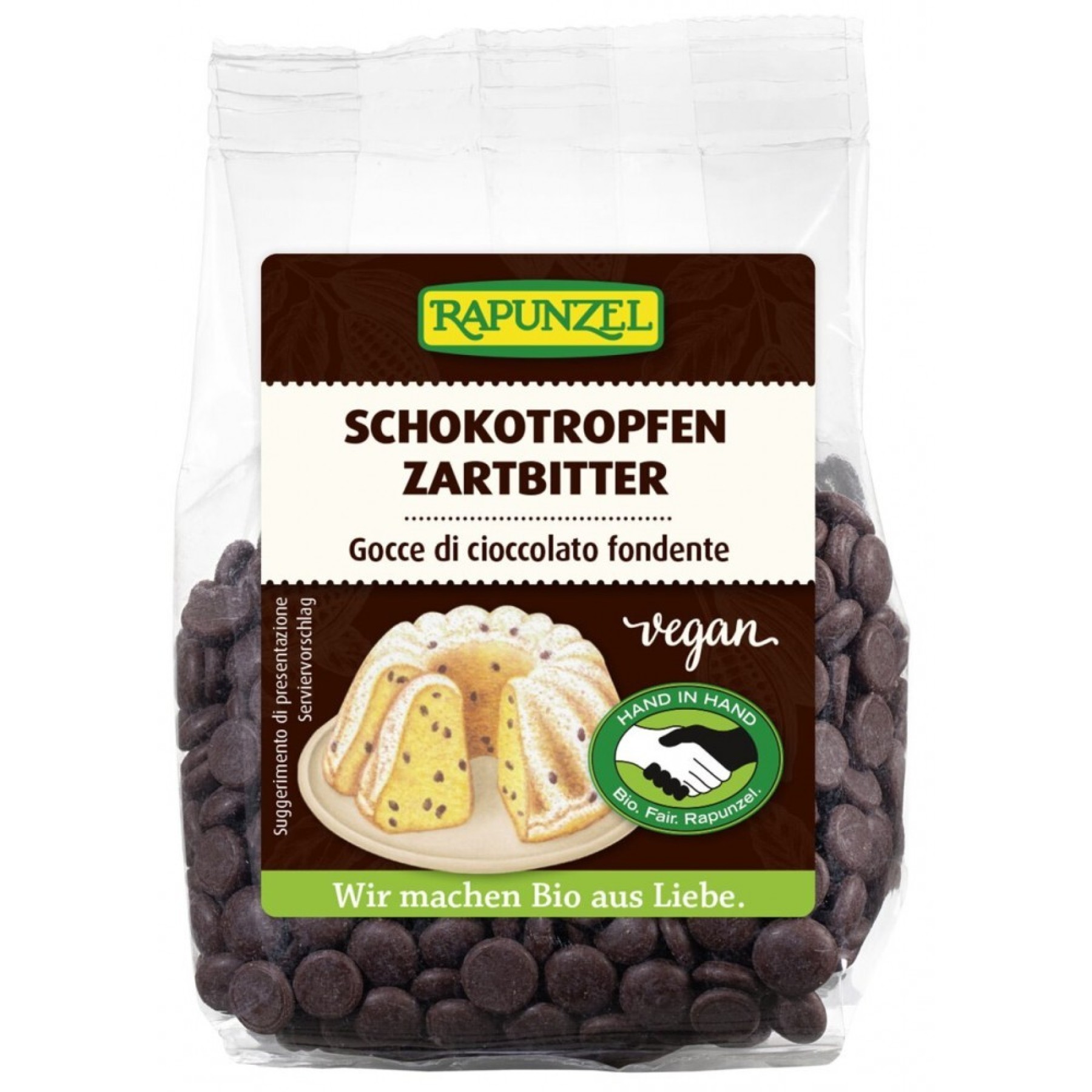 Picaturi de ciocolata delicat amaruie HIH - 100 g