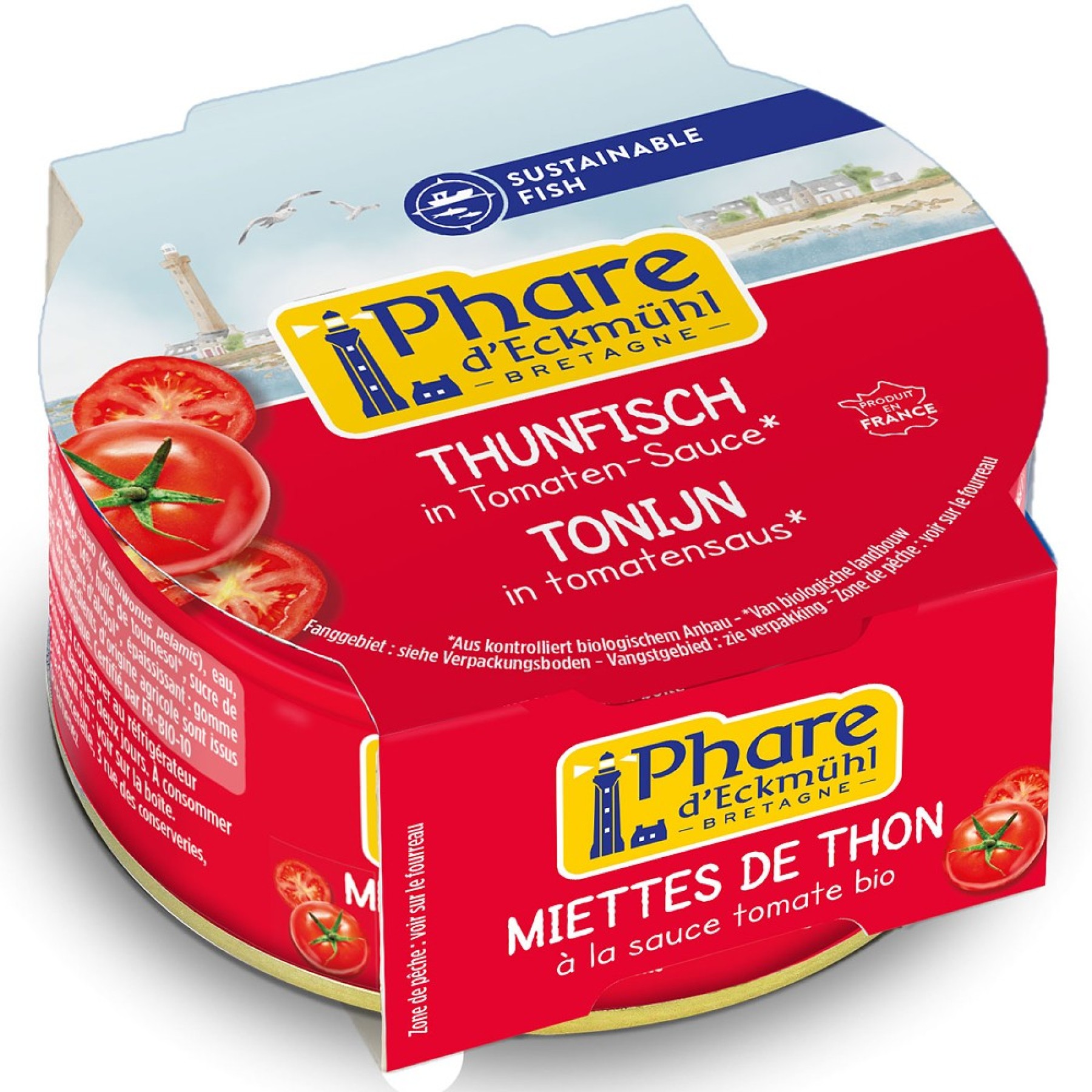 Ton in sos bio de rosii - 160 g