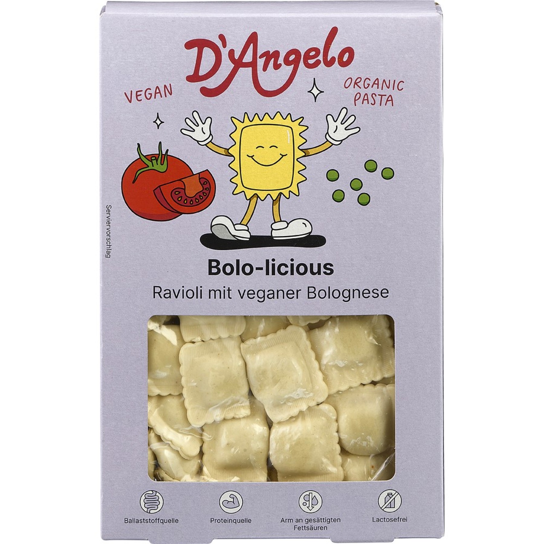ECO/BIO Ravioli cu bolognese vegan, 250gr