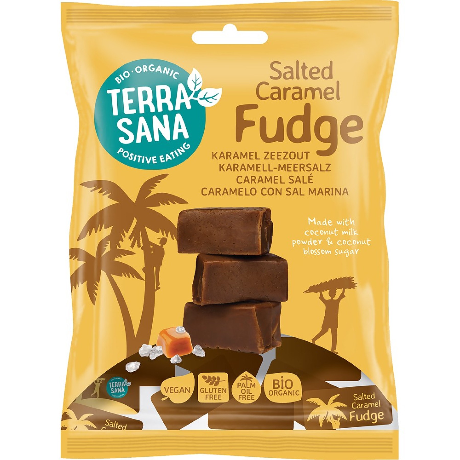 Caramele cu sare de mare fara gluten, eco - 150 g