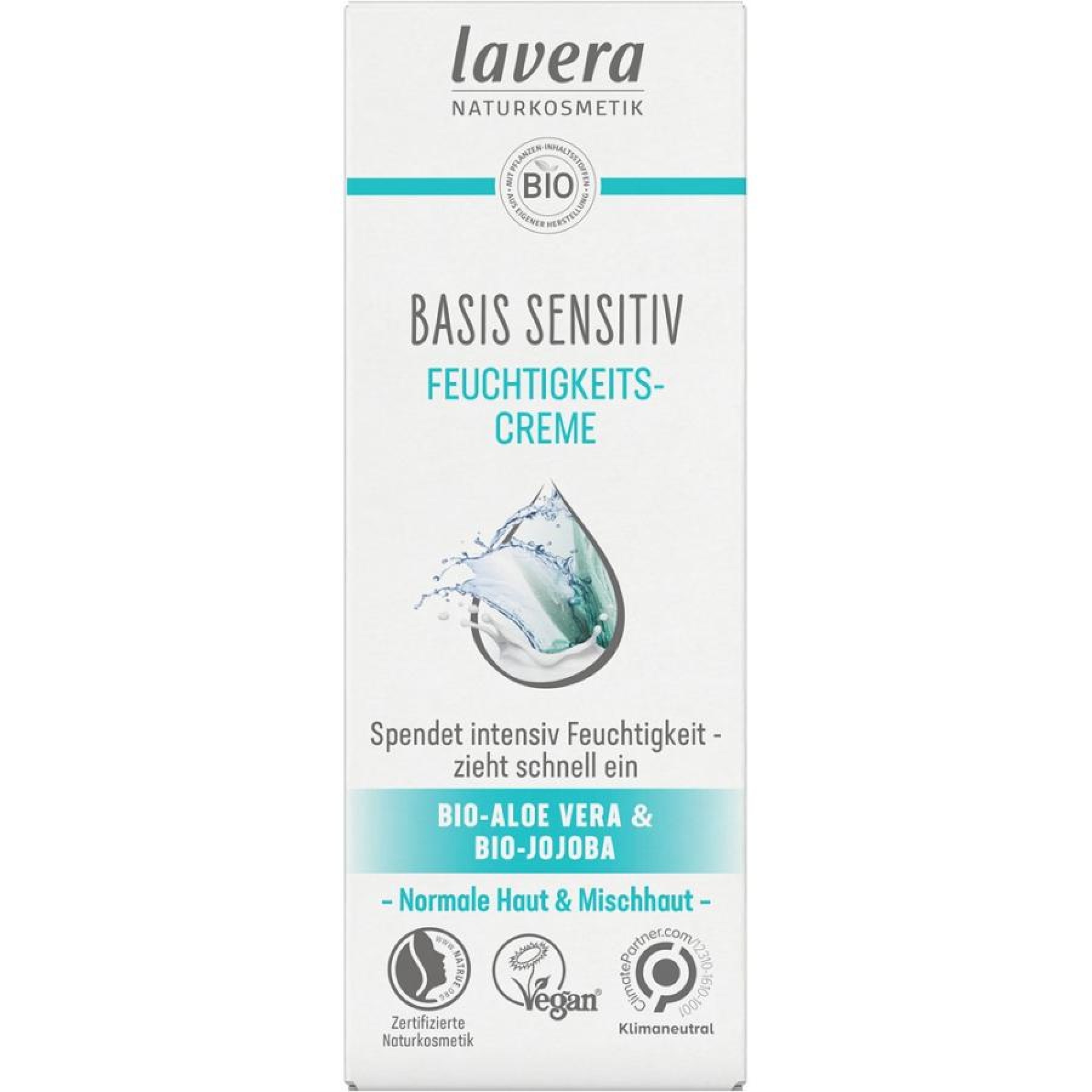 Crema hidratanta sensitiv cu aloe vera bio si jojoba bio pentru ten normal si mixt - 50 ml