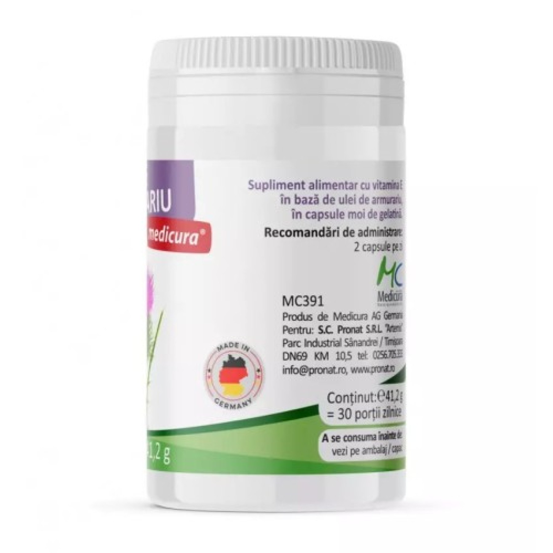 Ulei de armurariu, 60 capsule