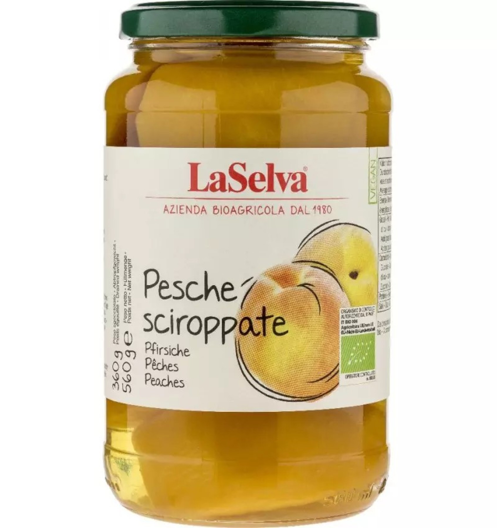 Compot de piersici bio si fairtrade, 560g