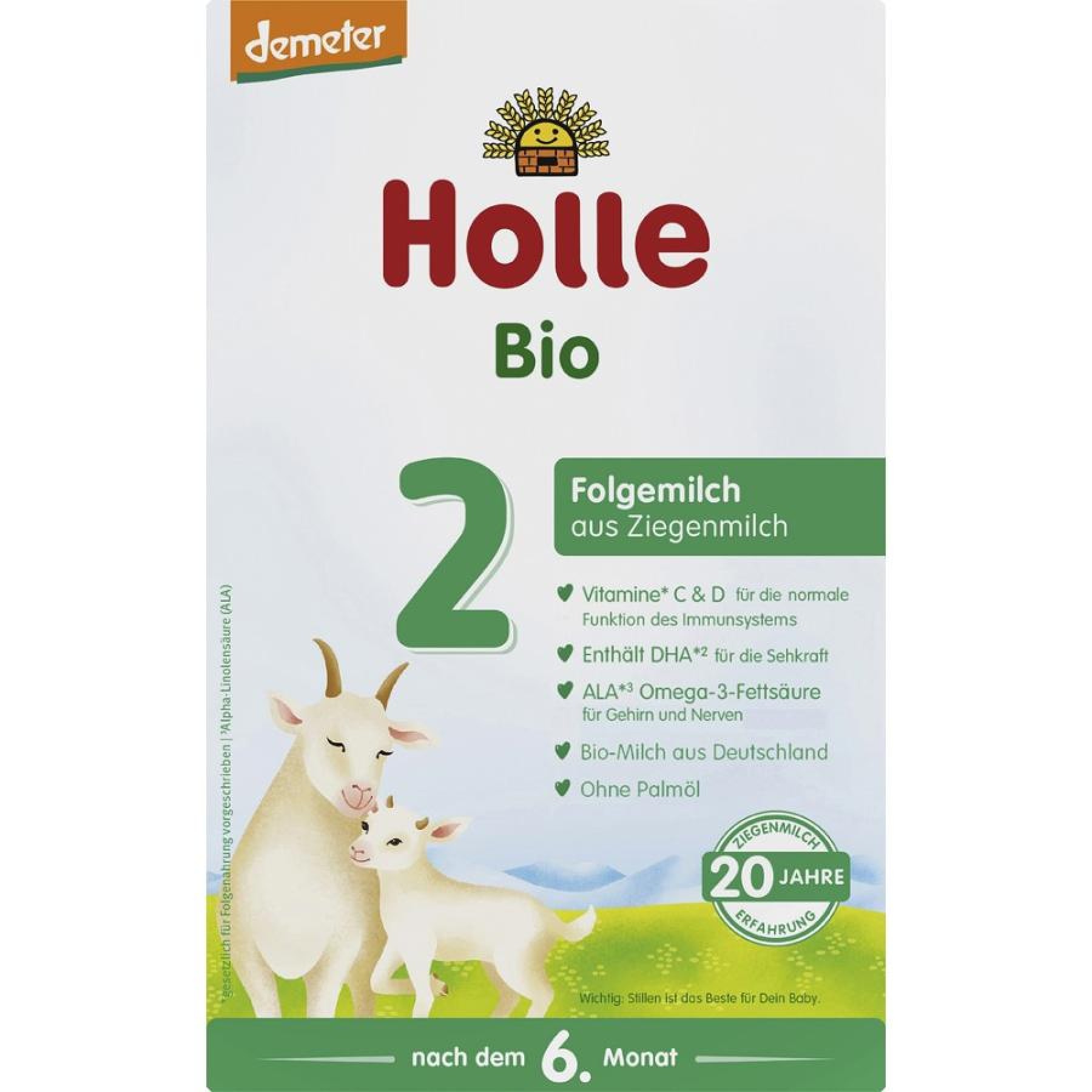Lapte praf de capra pentru sugari 6 luni Formula 2, eco - 400 g