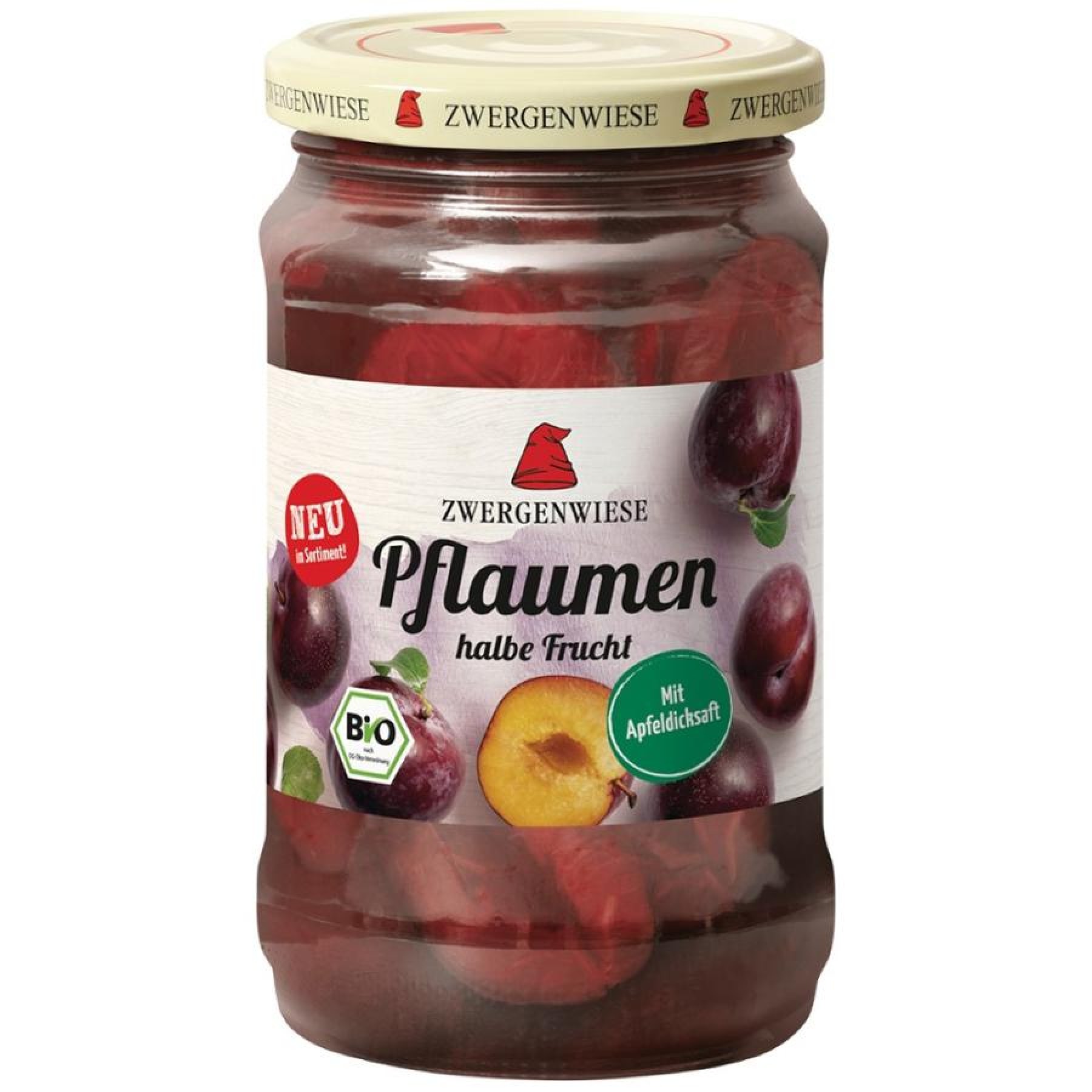 Compot bio de prune jumatati fara gluten - 360 g