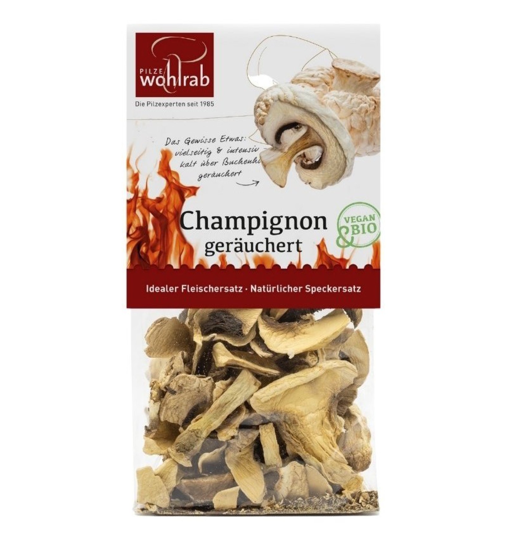 Ciuperci champignon deshidratate si afumate, eco - 20 g