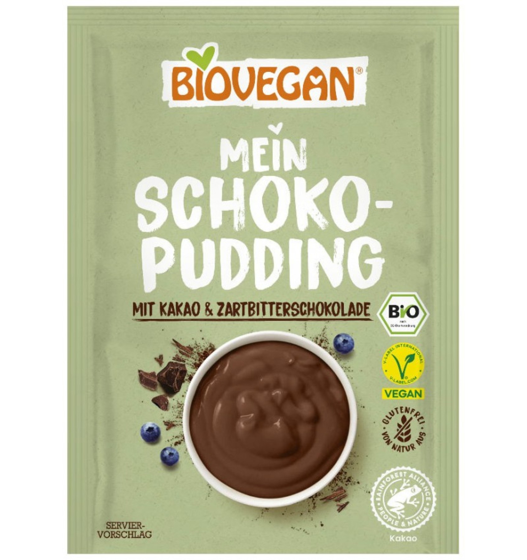 Budinca Bio de ciocolata, 55 g