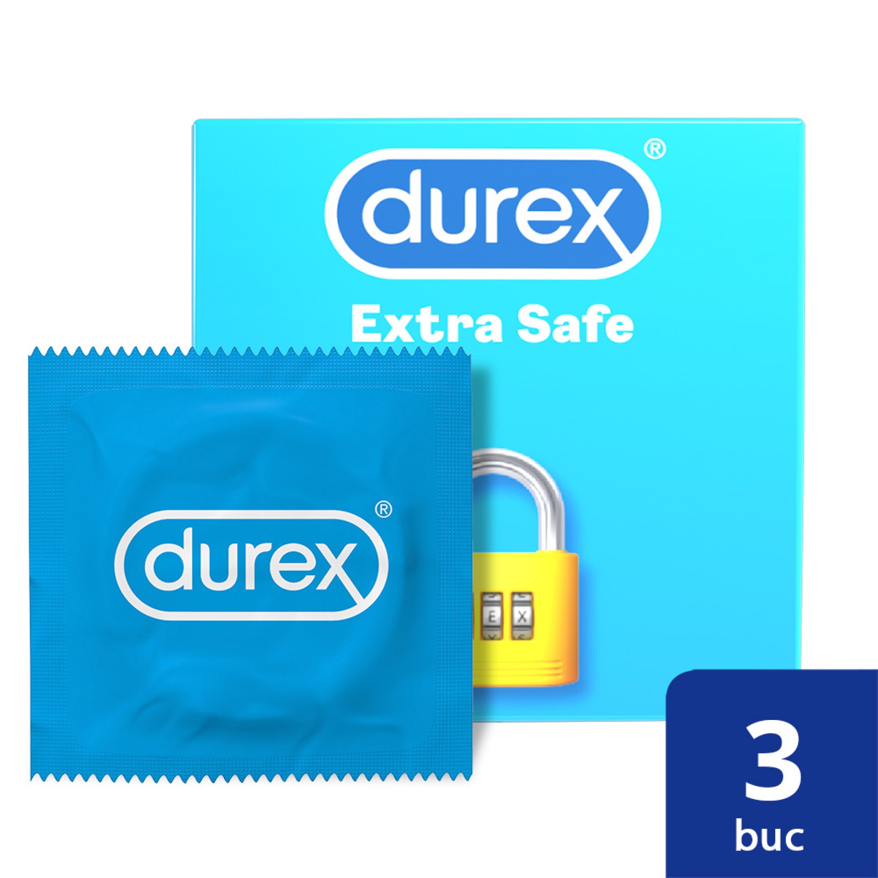 Prezervative Durex Extra Safe 3 bucati