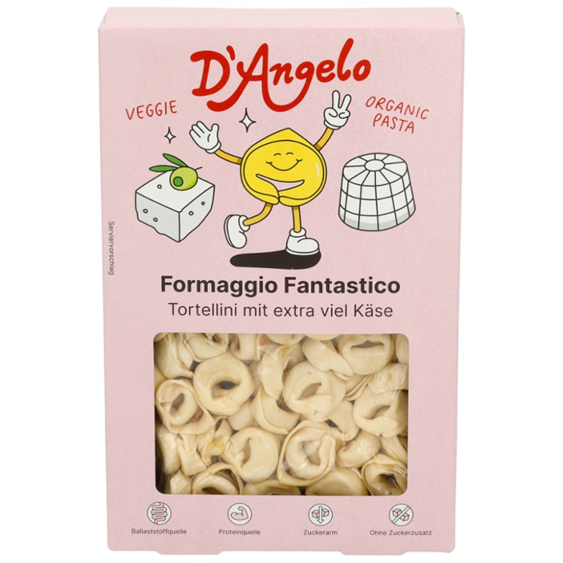 Tortellini cu umplutura de branza, eco - 250 g