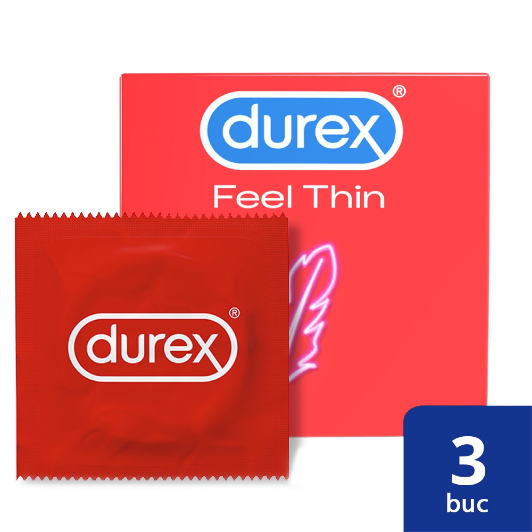 Prezervative Durex Feel Thin 3 bucati