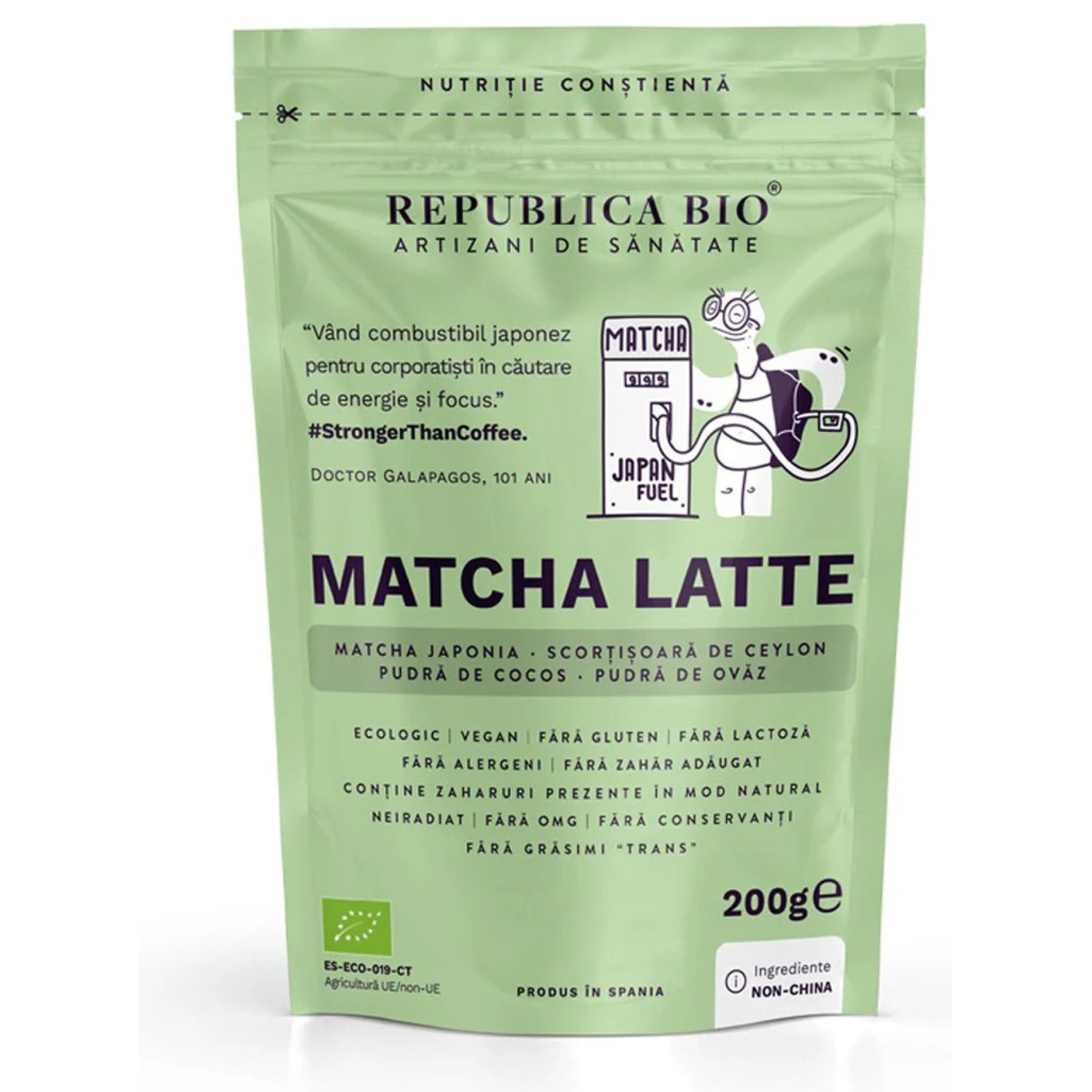 Matcha Latte pulbere functionala, eco - 200 g