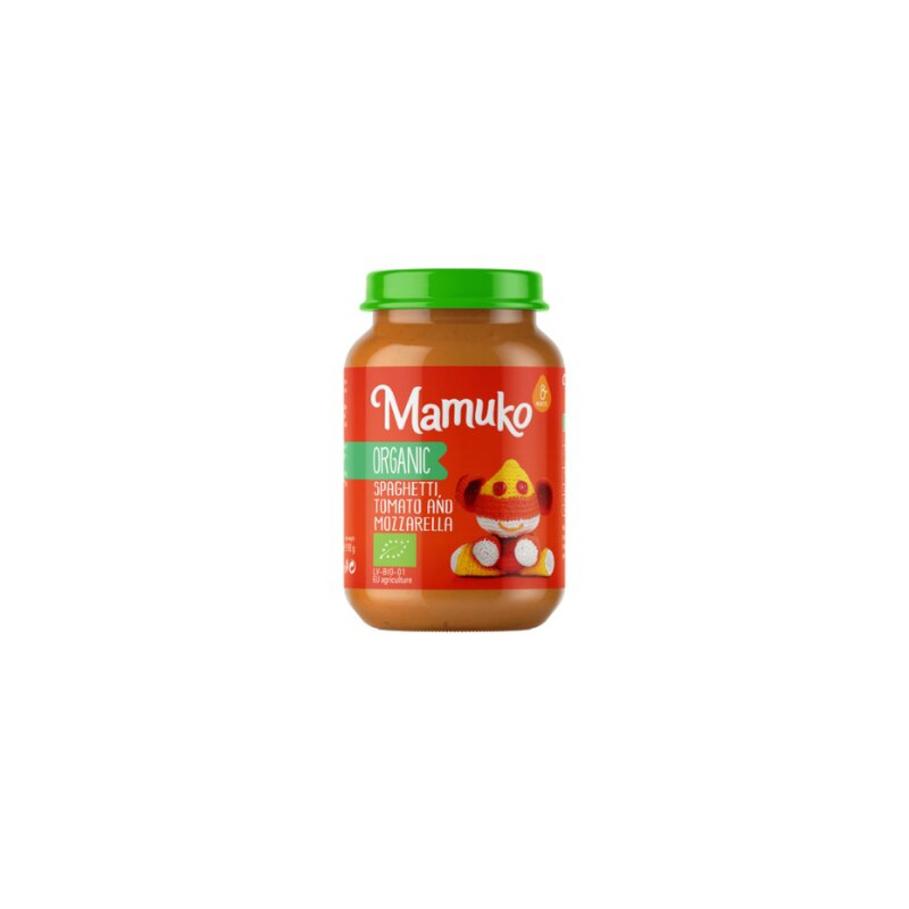 Spaghetti cu rosii si mozzarella bio 8+ luni 190g Mamuko