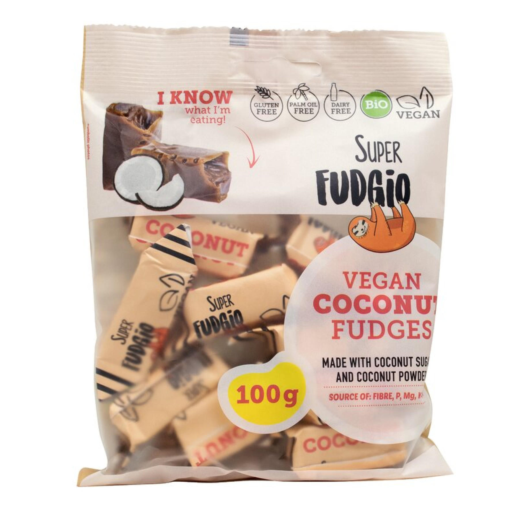Caramele - aroma cocos bio 100g Super Fudgio