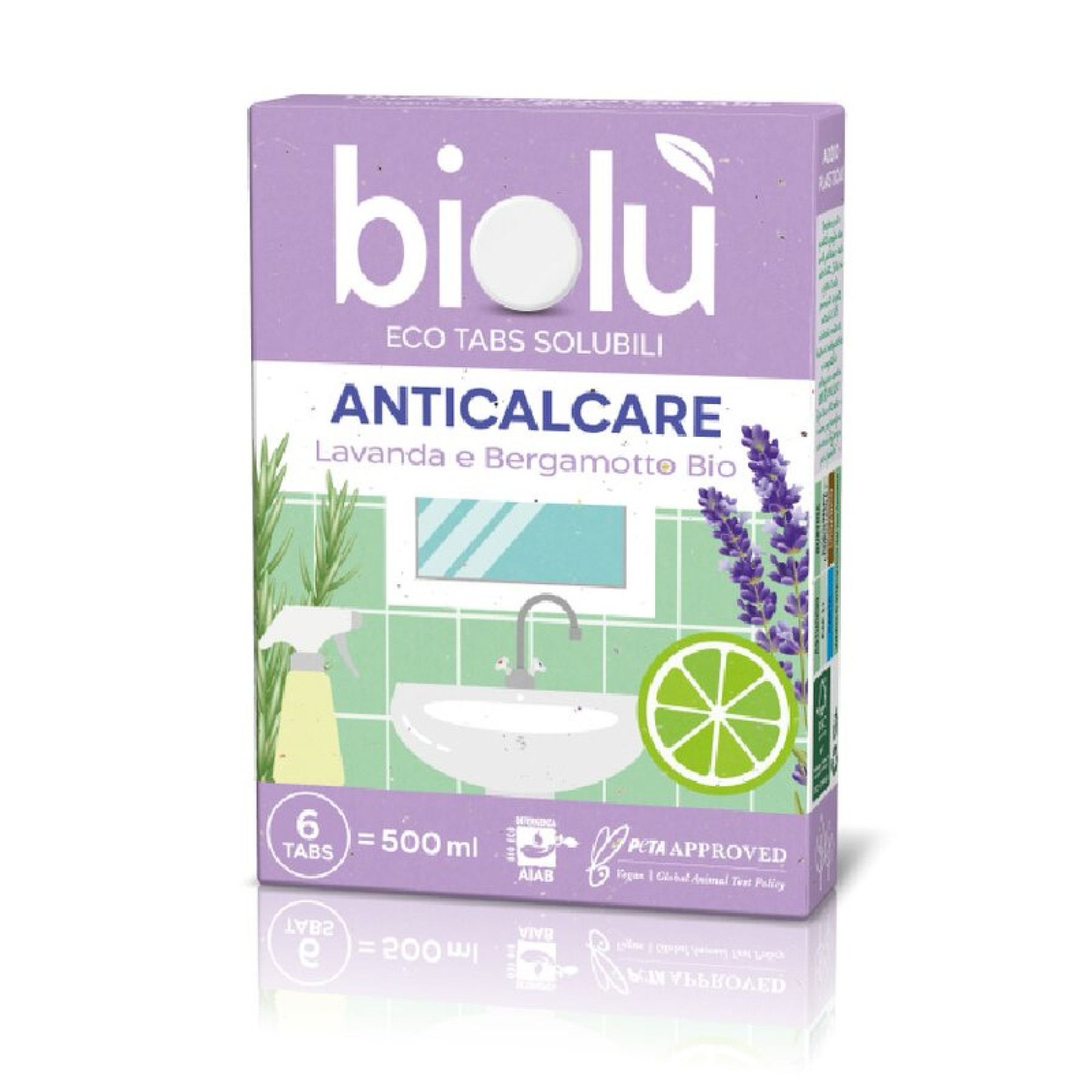 Tablete anticalcar cu lavanda si bergamota ecologice 6 bucati 14.24g Biolu