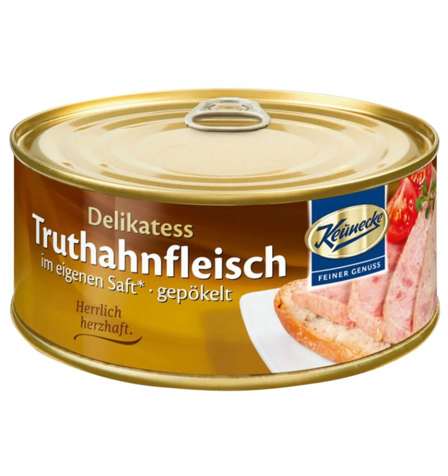 Delicatesa din carne de curcan in suc propriu, 300g