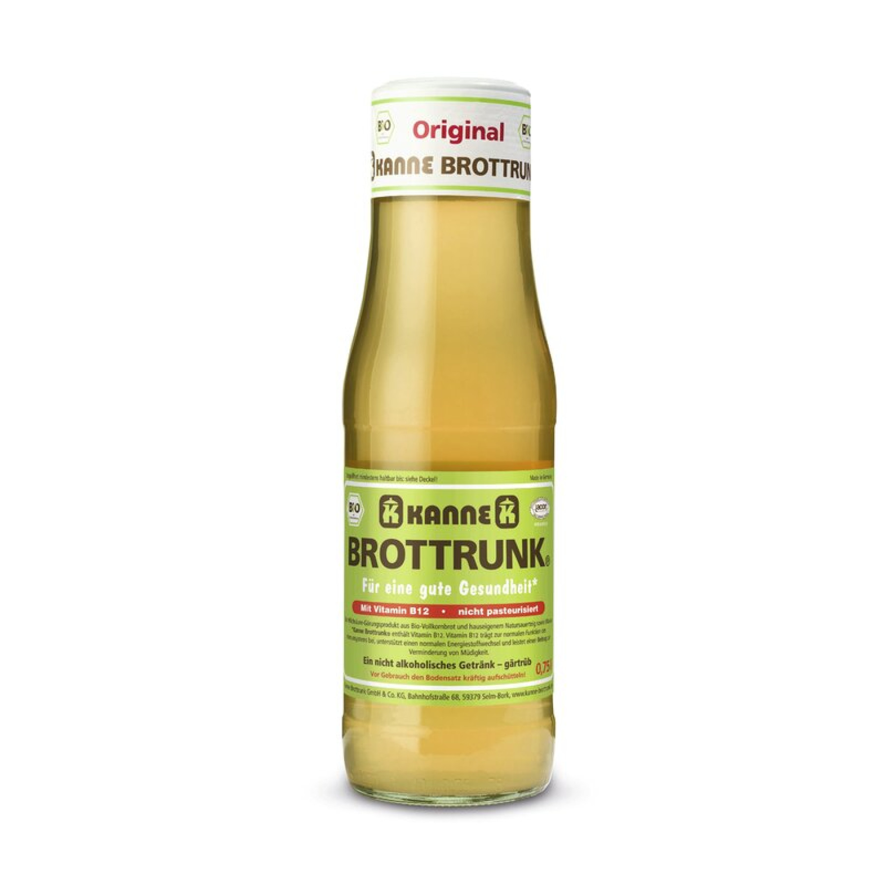 Bautura probiotica din paine fermentata bio 750ml Kanne Brottrunk