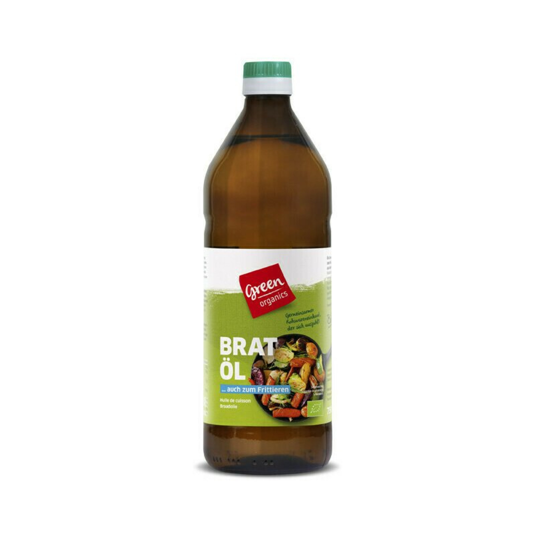 Ulei de floarea soarelui dezodorizat pentru prajit bio 750ml Green Organics