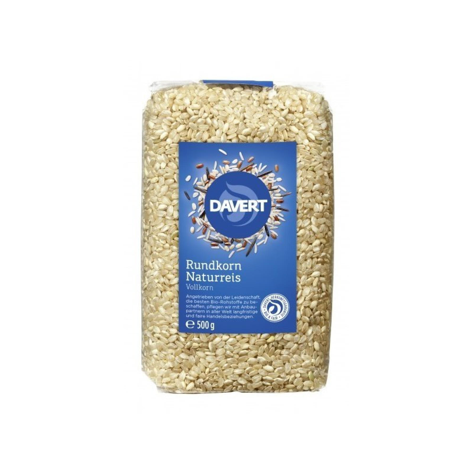 Orez integral bob rotund bio 500g DAVERT
