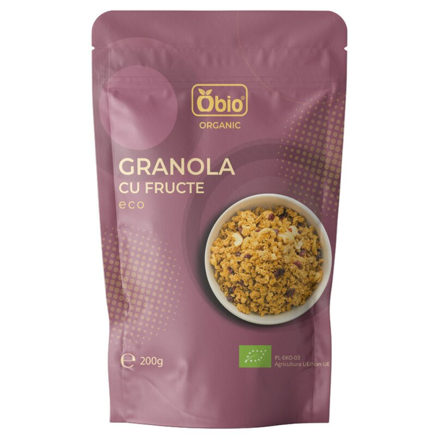 Granola cu fructe bio, 200g - Obio PRET REDUS