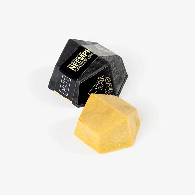 Sampon solid pentru par deteriorat cu pudra de neem si busuioc neemph 65g Solidu PRET REDUS