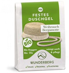 Gel de dus solid bio cu tamaie si bergamota, 80g wunderberg