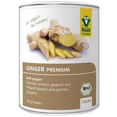Pudra de ghimbir cu piper premium bio 100g Raab