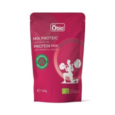Mix proteic cu zmeura bio 300g Obio