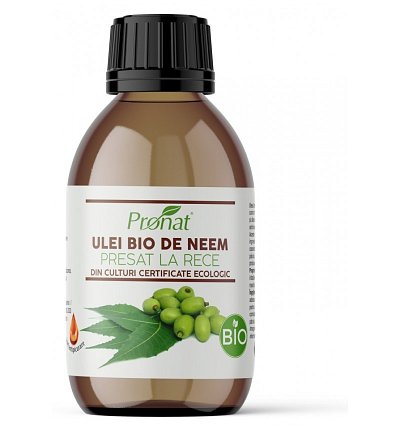 Ulei bio de neem presat la rece, 100ml