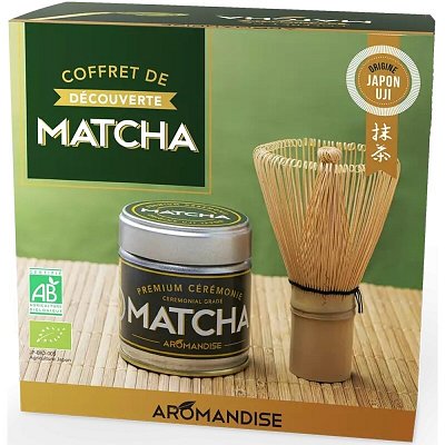 Set pentru ceai ceremonial matcha bio, 30g, Aromandise