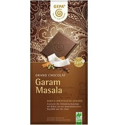 Ciocolata Bio cu lapte, cocos si condimente orientale-Garam Masala,100 g
