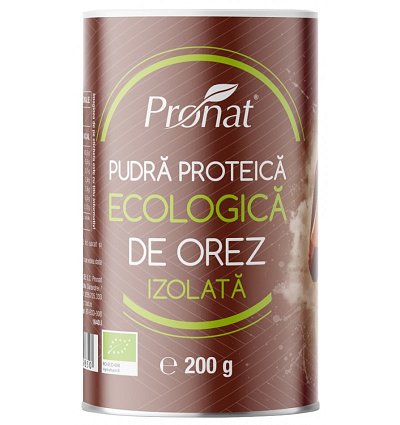 Pudra proteica bio de orez izolata, 200g