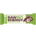 Baton energizant bio, raw energy, cu nuca de cocos si cacao 50g